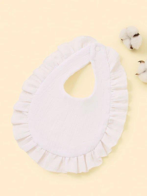 Baby Bib With Hairband Set Beige