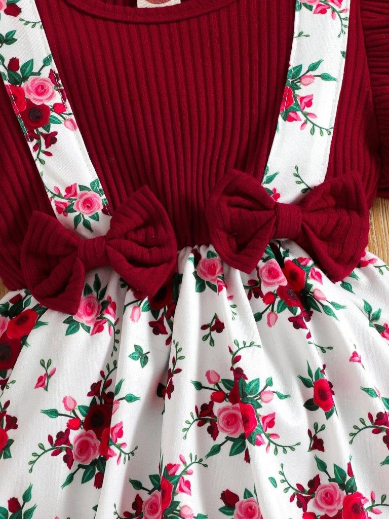 Baby Ruffle Bodysuit Dress With Headband