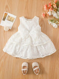 Baby Front Bow Lace Dress