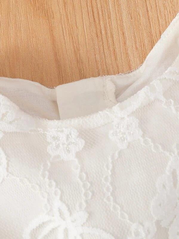 Baby Front Bow Lace Dress