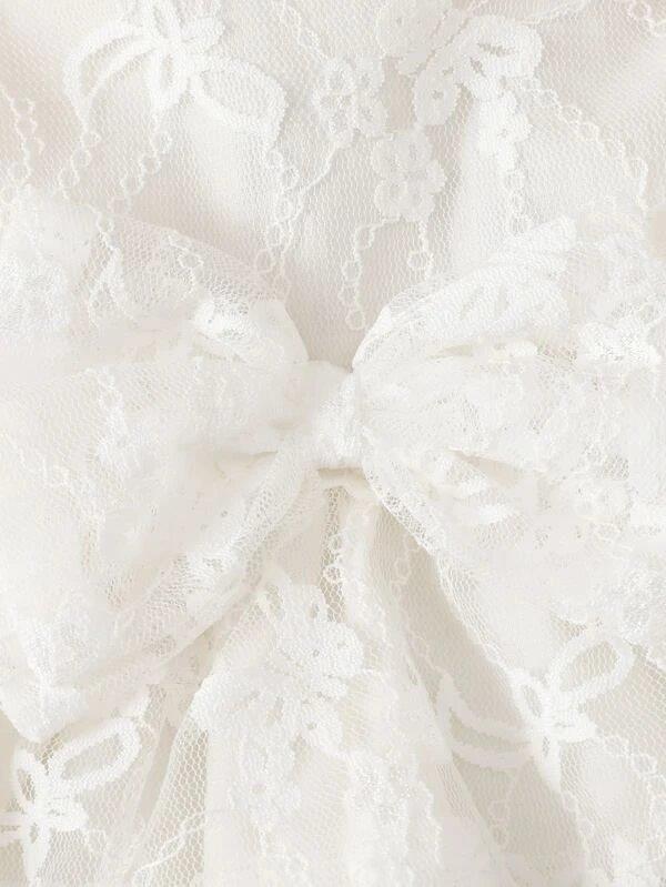 Baby Front Bow Lace Dress