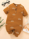Baby Graphic Ribbed Romper