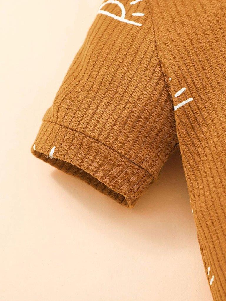Baby Graphic Ribbed Romper
