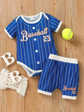 Baby Stripe Baseball 2 Piece Set