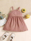 Baby Pink Corduroy Heart Dress