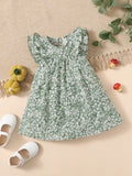 Baby Floral Layered Ruffle Dress