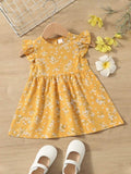 Baby Yellow Floral Dress