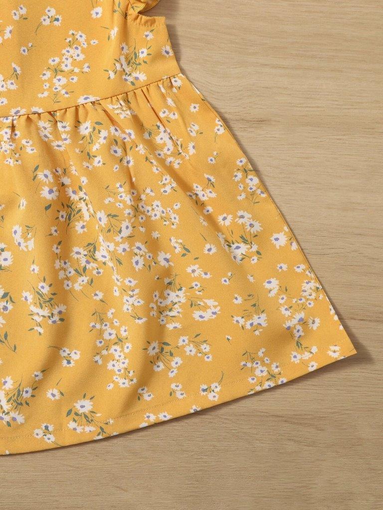 Baby Yellow Floral Dress