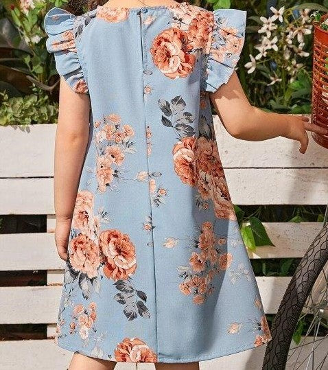 Toddler Girls Floral Print Dress
