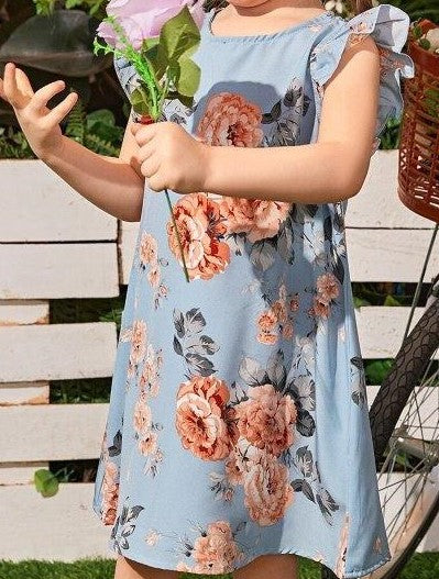 Toddler Girls Floral Print Dress