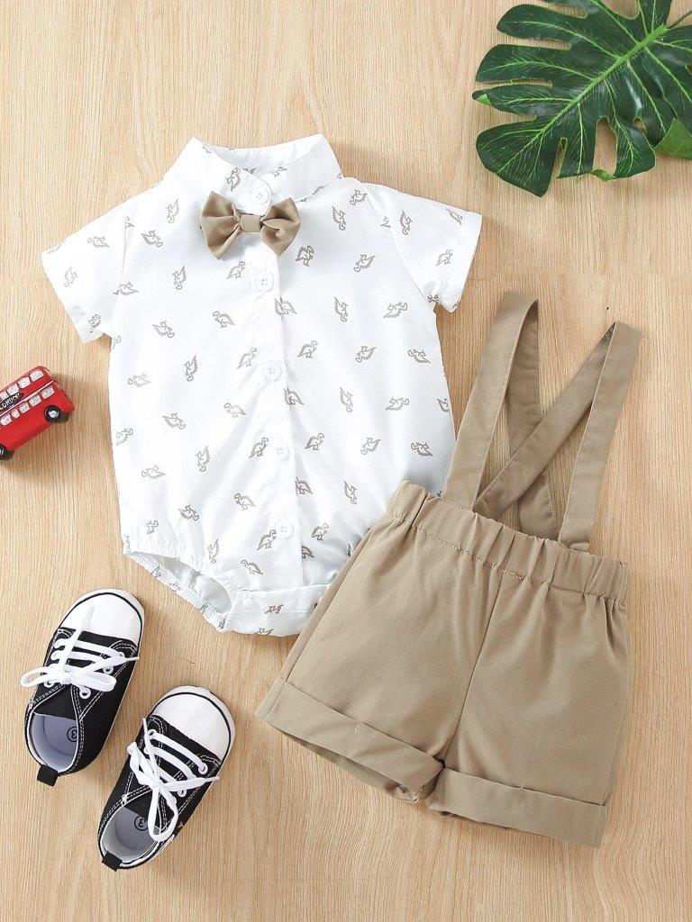 Baby Dinosaur Bow Tie Formal Outfit