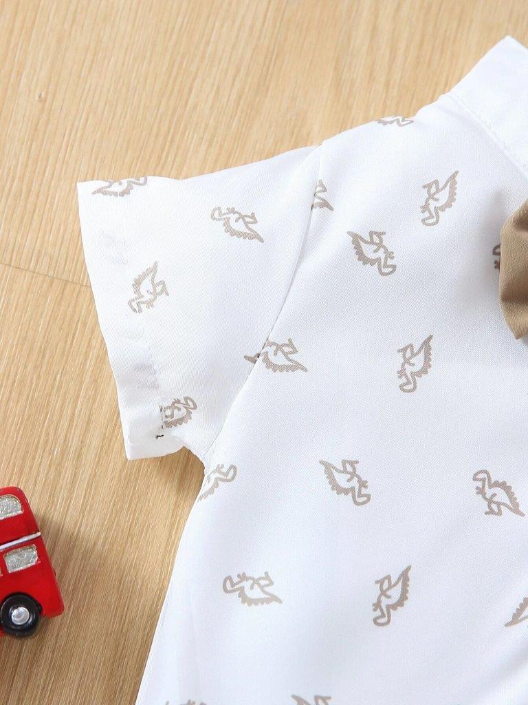 Baby Dinosaur Bow Tie Formal Outfit
