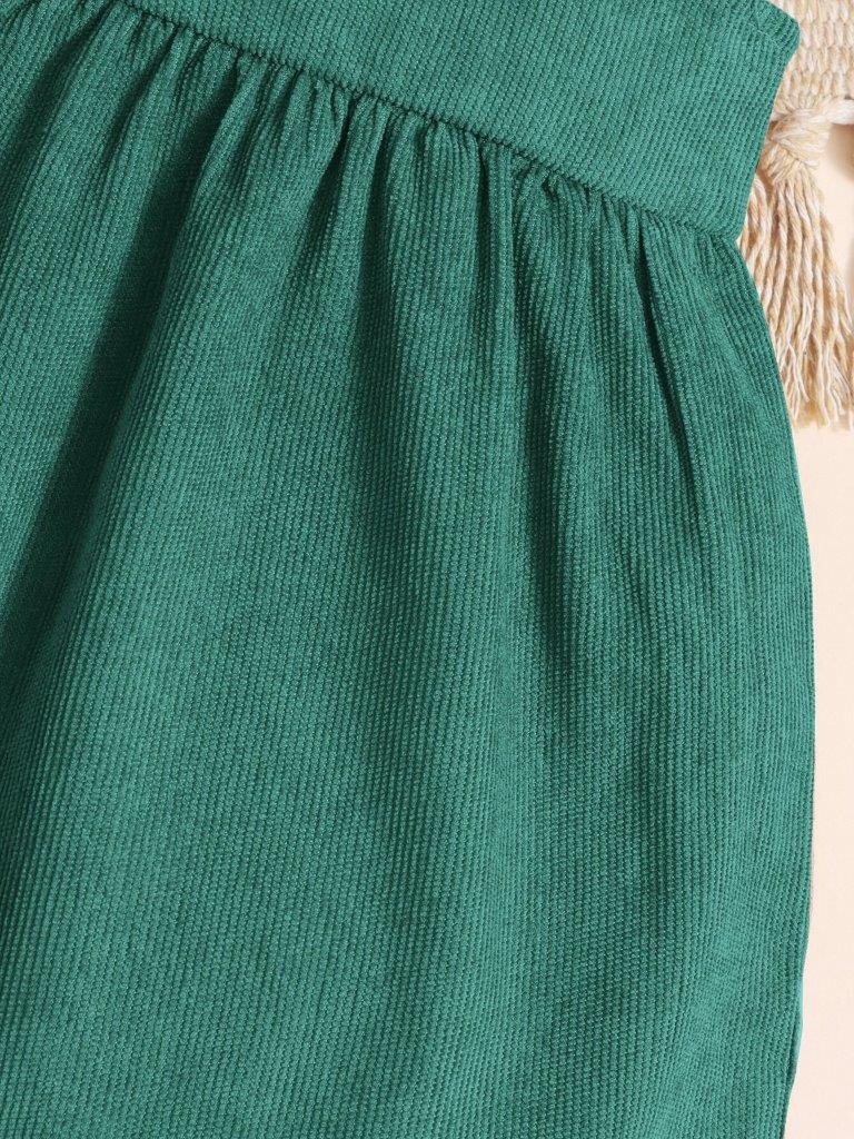 Baby Teal Corduroy Heart Dress