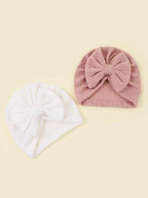 Baby 2 Piece Bow Turban set 2