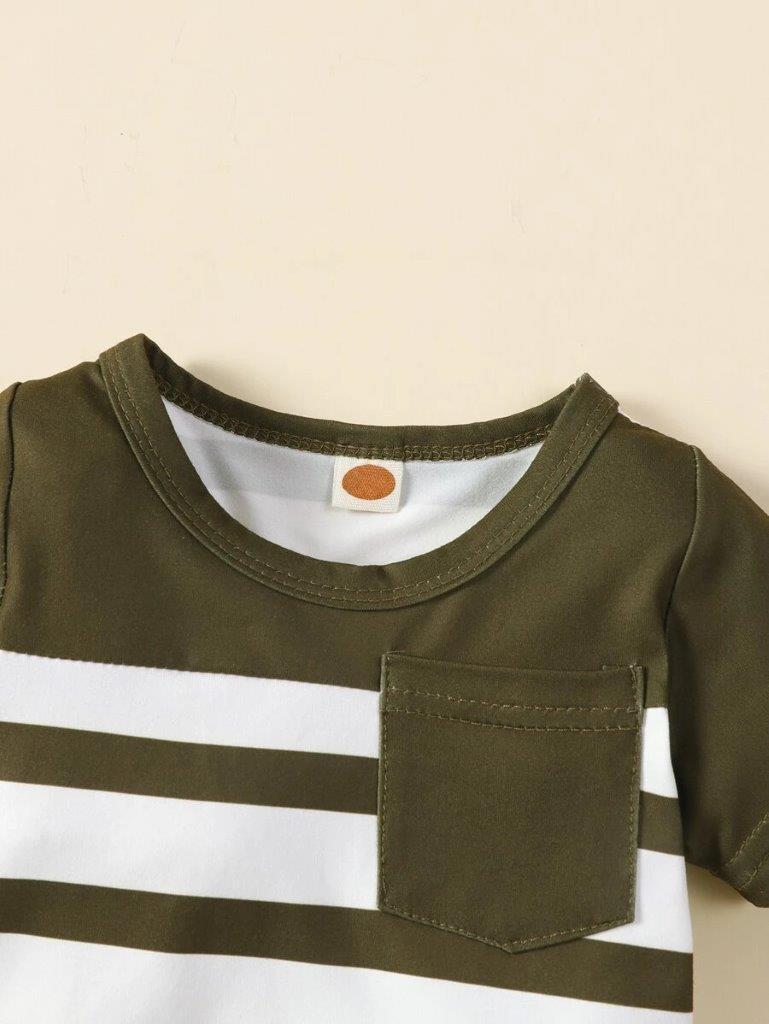 Baby Stripe Pocket Romper