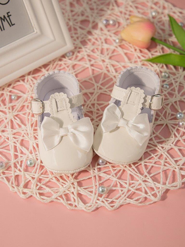 Baby Bow Ankle Strap With Buckle