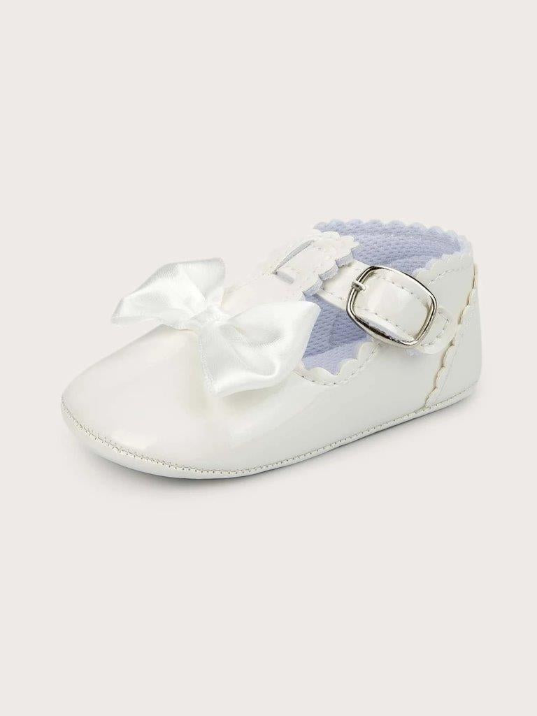 Baby Bow Ankle Strap With Buckle