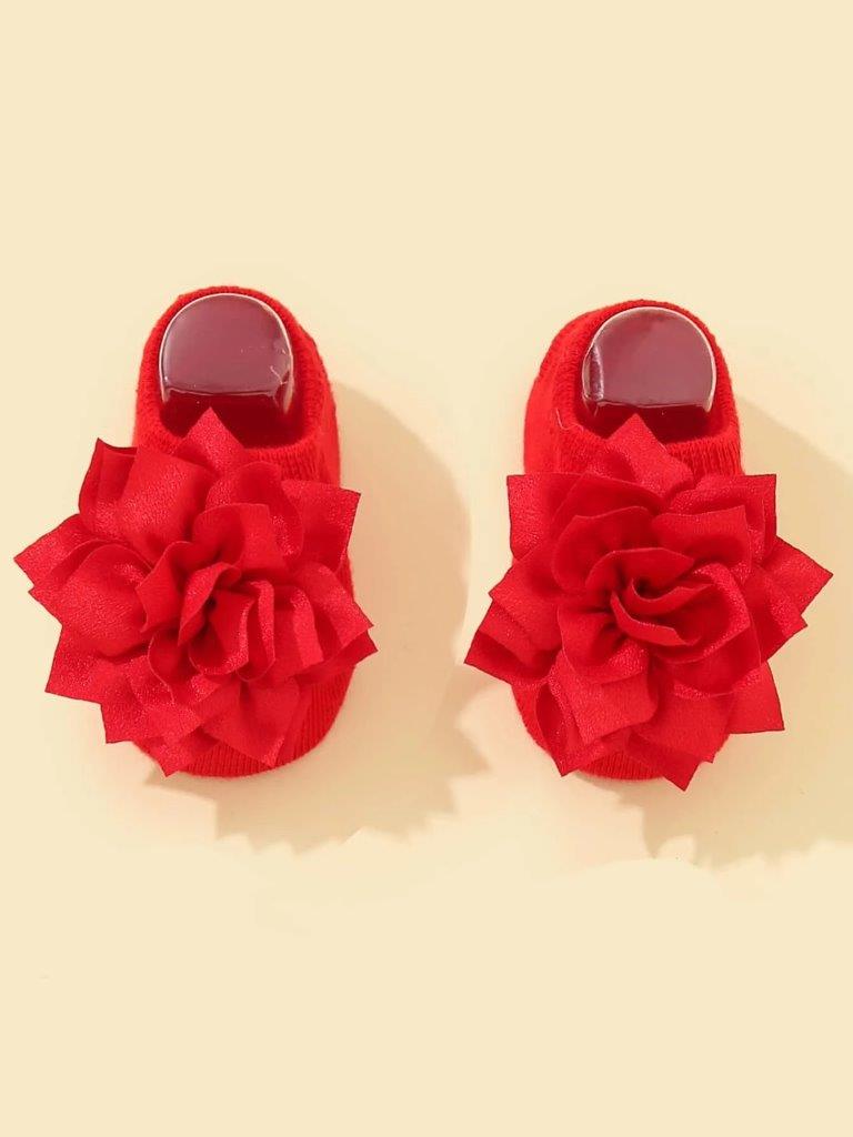 Baby Rose Red Socks