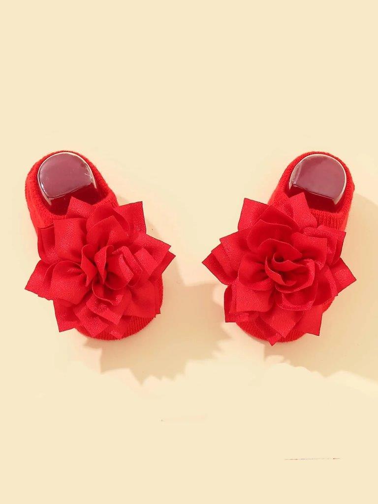 Baby Rose Red Socks