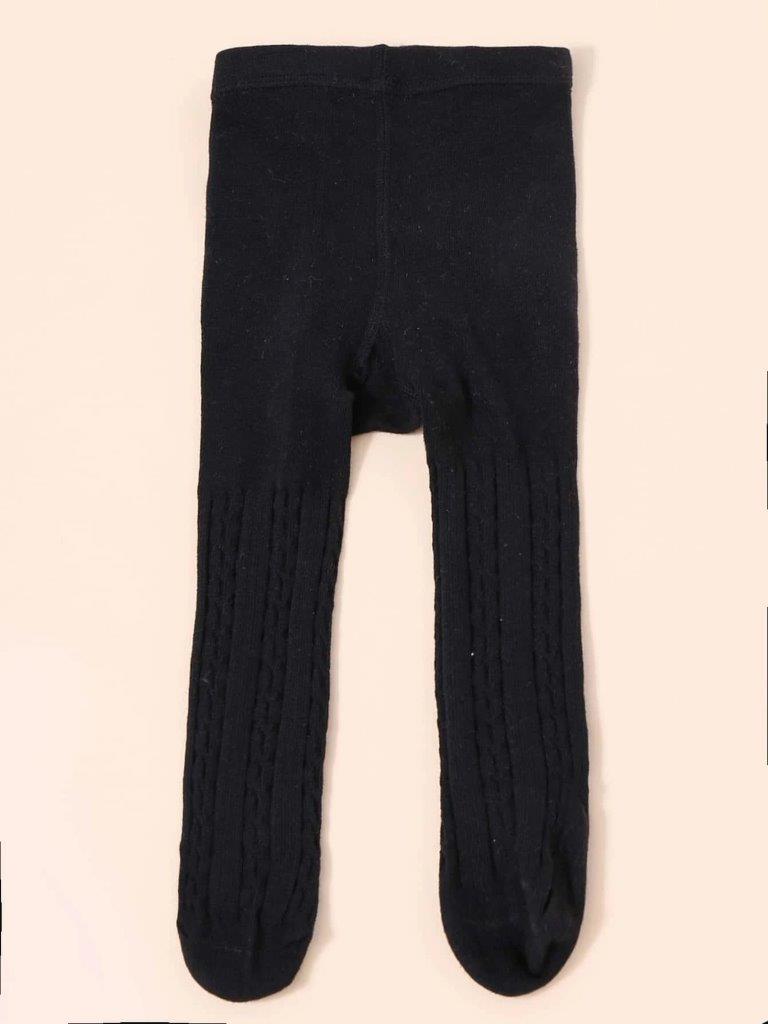 Baby Solid Black Tights