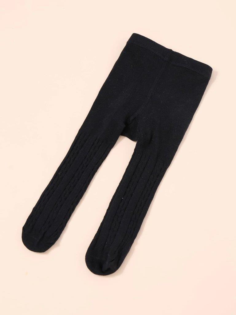 Baby Solid Black Tights