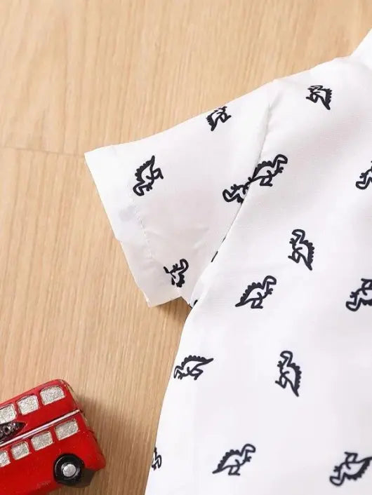 Baby Dinosaur Bow Tie Formal Outfit Black