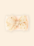 Baby Polka Dot Headband Beige