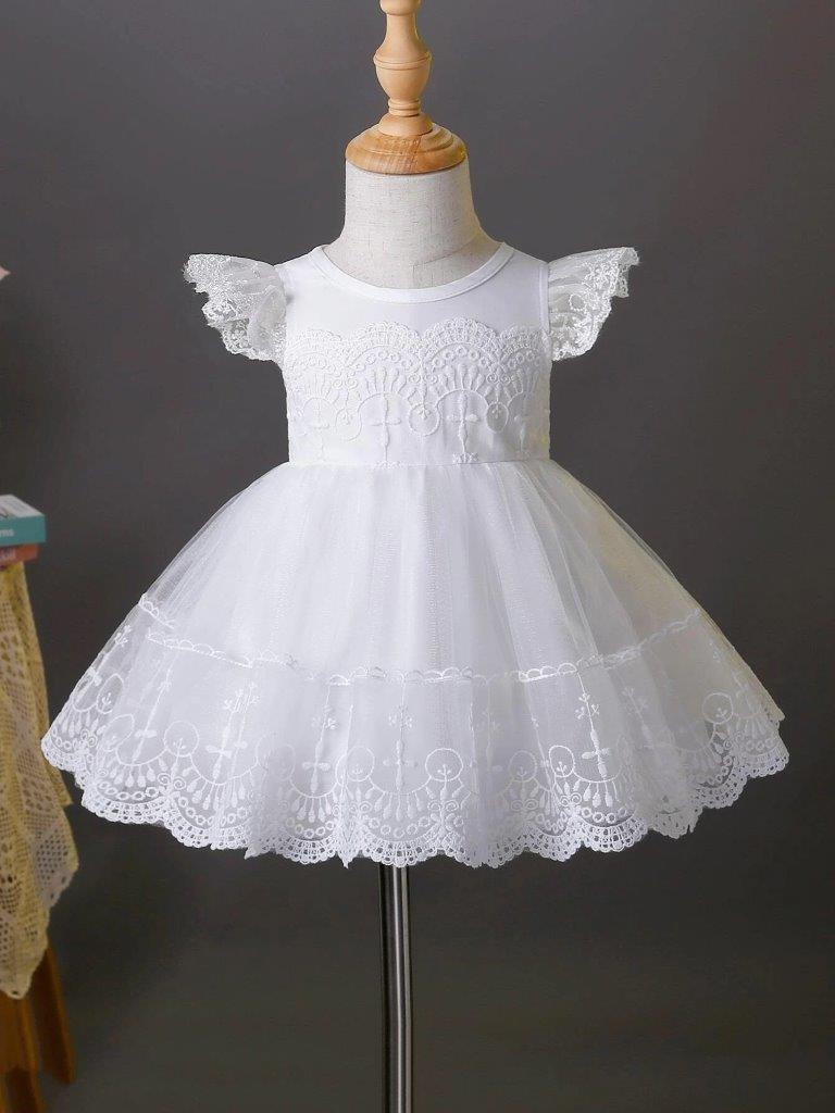 Baby Lace Ruffle Sleeve Dress