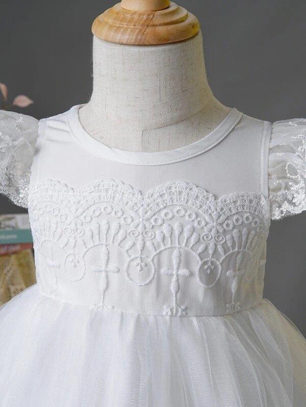 Baby Lace Ruffle Sleeve Dress