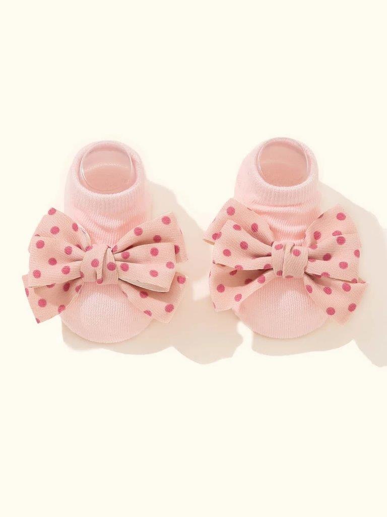 Baby Pink Polka Dot Socks