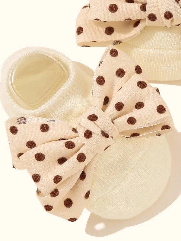 Baby Polka Dot Bow Socks