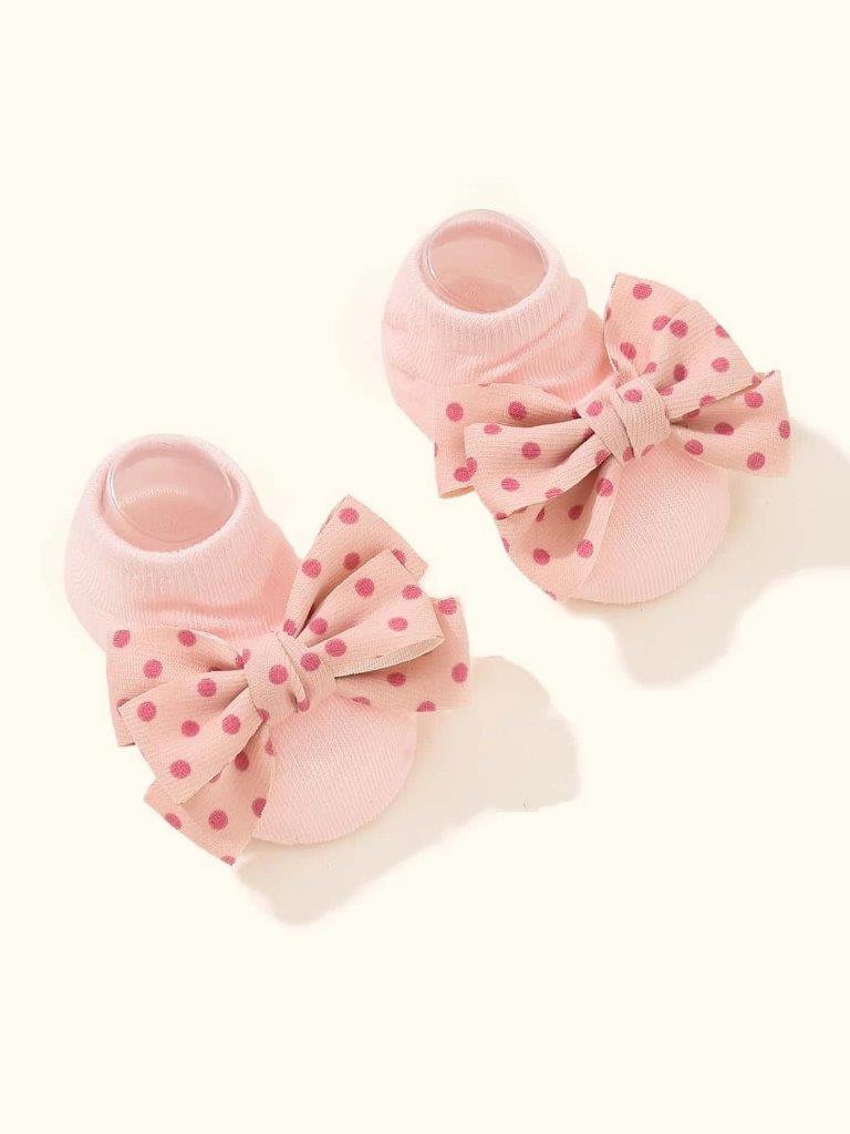 Baby Pink Polka Dot Socks