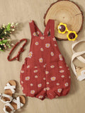 Baby Flower Print Romper Set