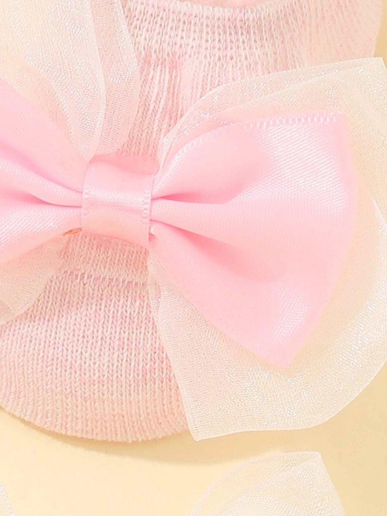 Baby Pink Bow Socks