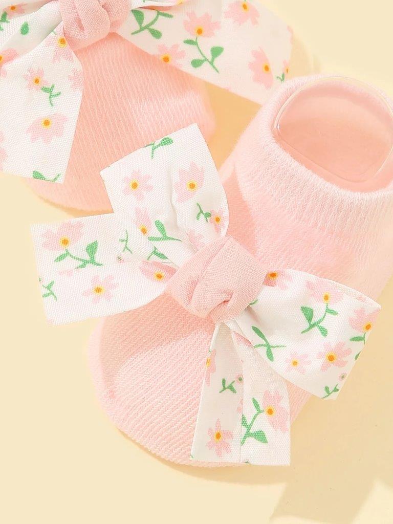 Baby Flower Bow Socks
