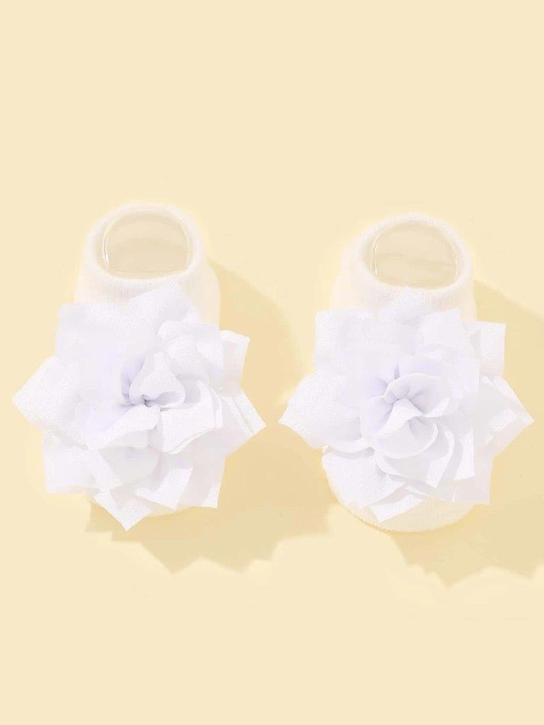 Baby Rose White Socks