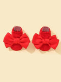Baby Ankle Socks With Bow Red