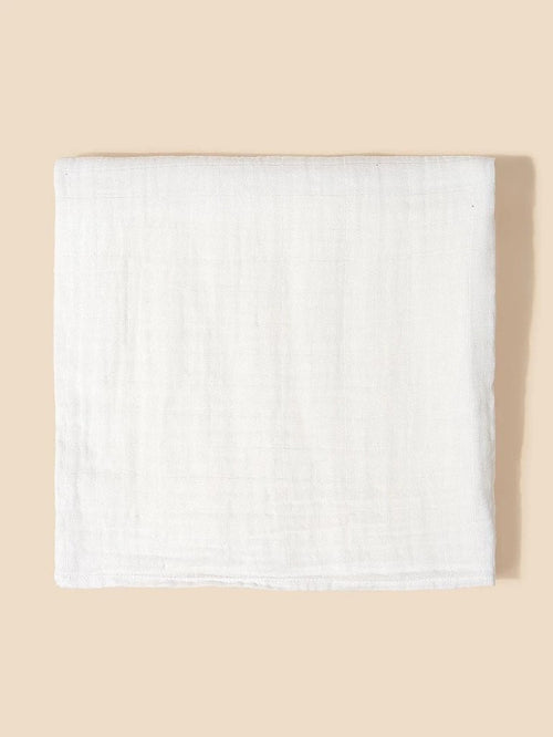 Baby White Breathable Muslin Blanket