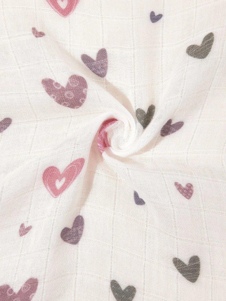 Baby Heart Muslin Swaddle Blanket