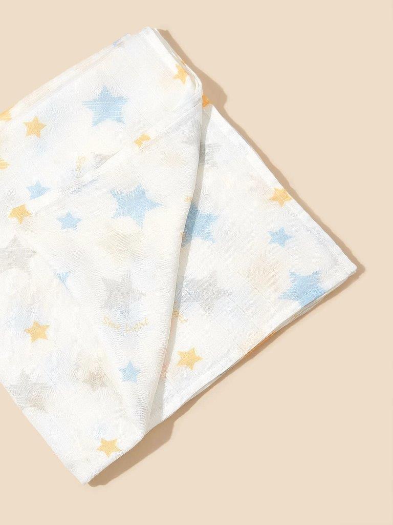 Baby Star Muslin Swaddle Blanket