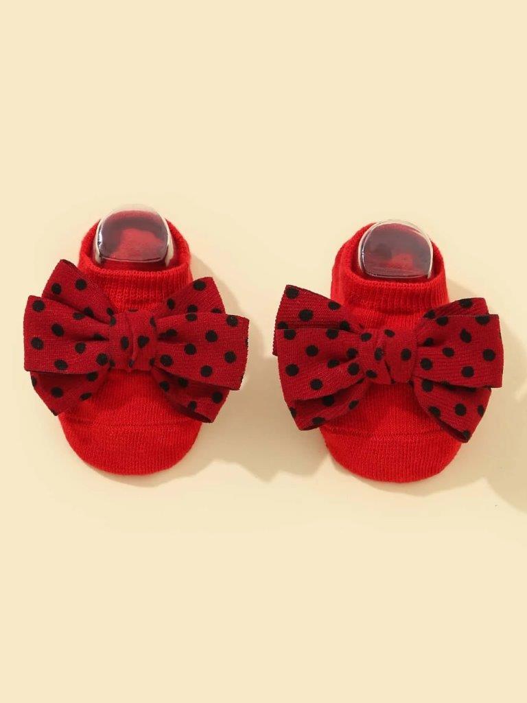Baby Red Polka Dot Socks