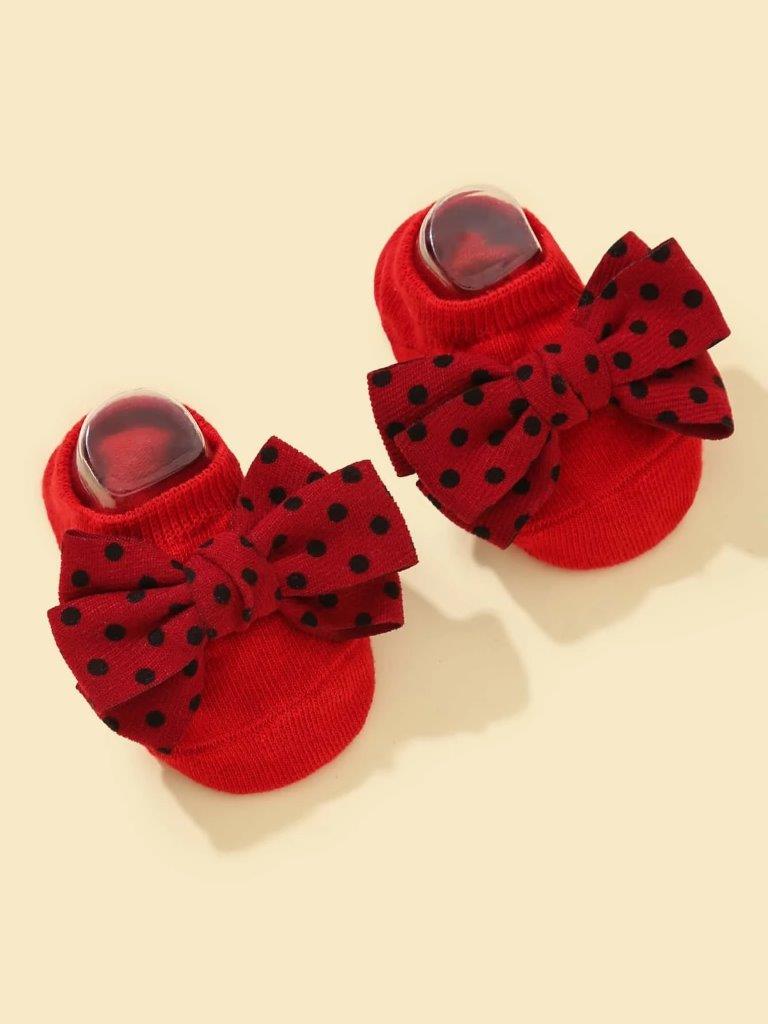 Baby Red Polka Dot Socks