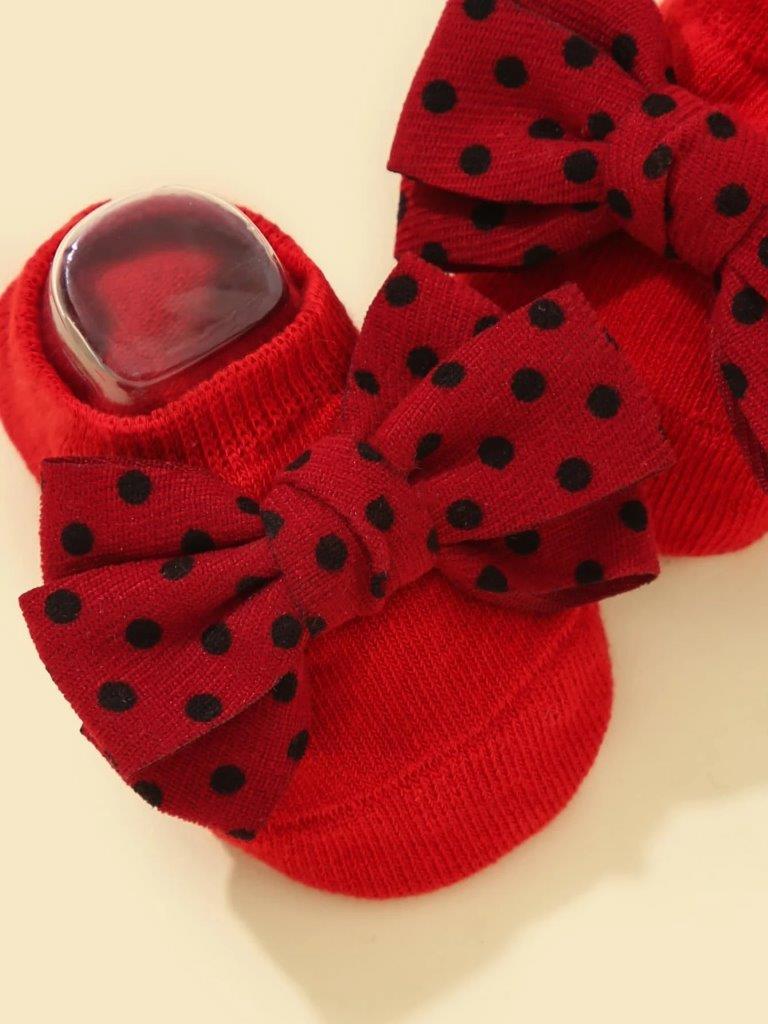 Baby Red Polka Dot Socks