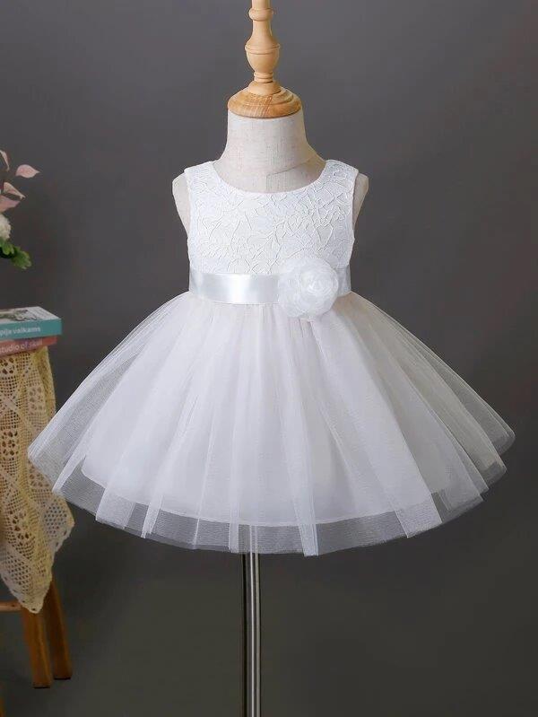 Baby Lace Mesh Party Dress