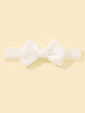 Baby White Bow Headband