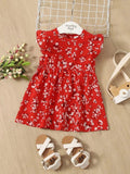 Baby Red Flower Dress