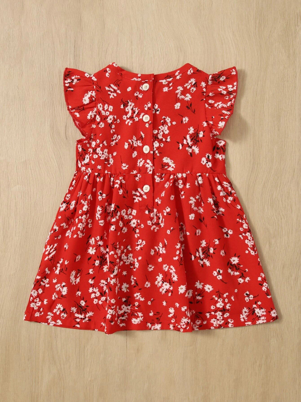 Baby Red Flower Dress