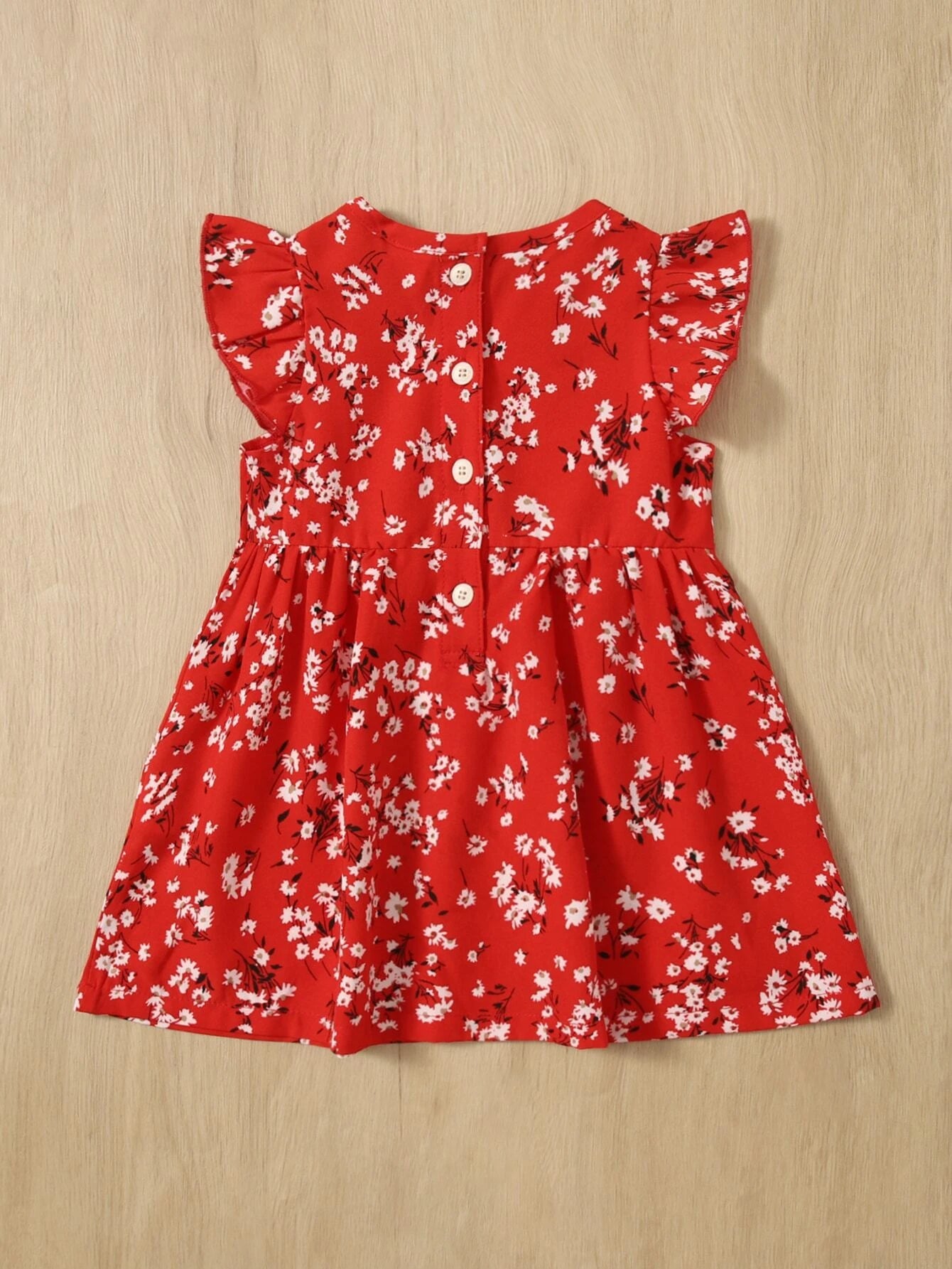 Baby Red Flower Dress