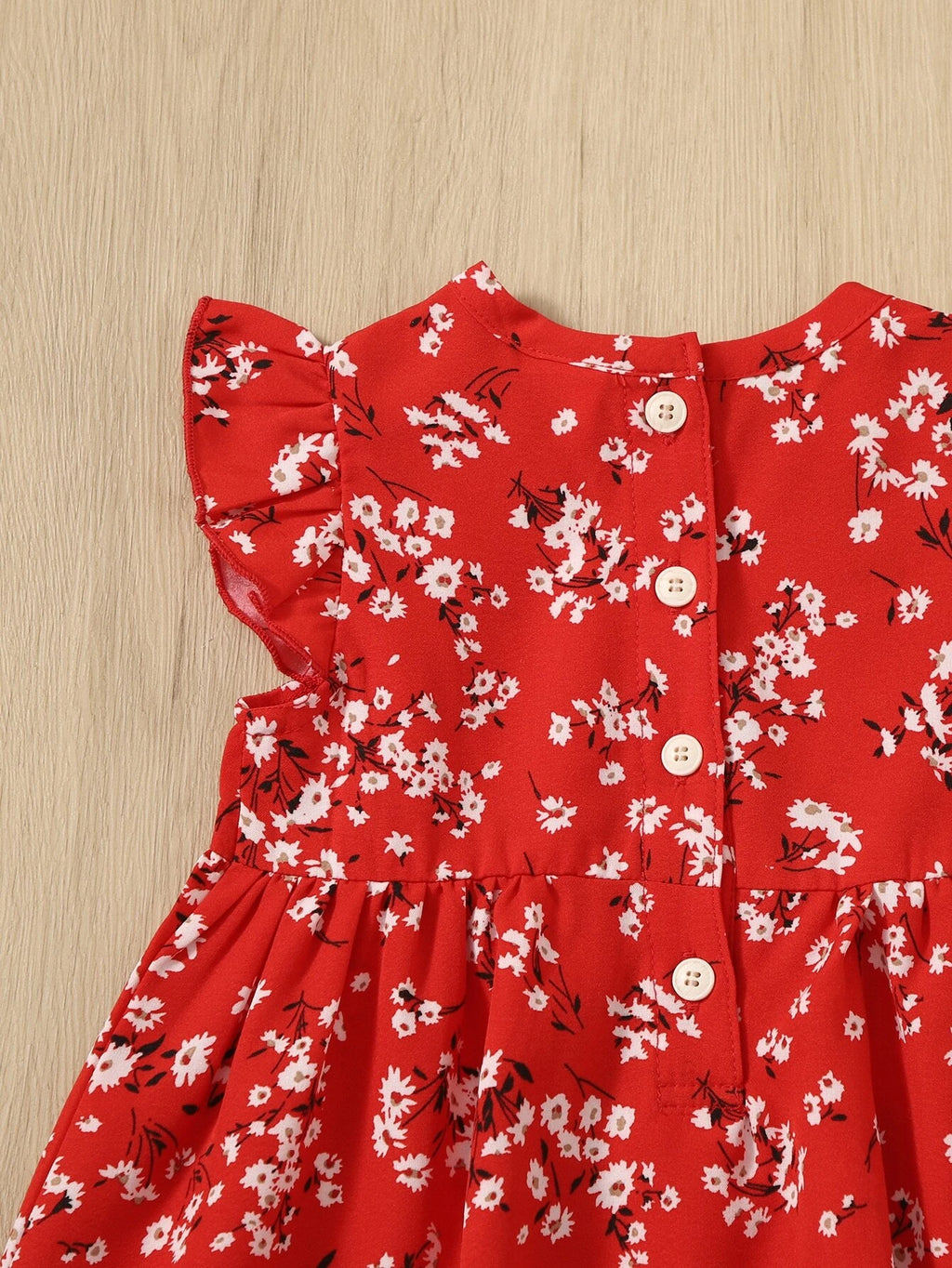 Baby Red Flower Dress