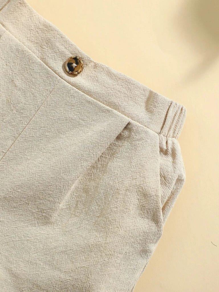 Baby Stripe Shirt And Shorts Set
